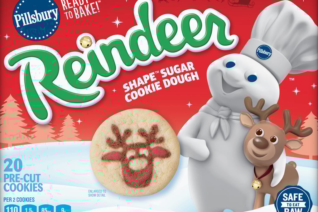 Pillsbury Reindeer Shape Cookie Dough