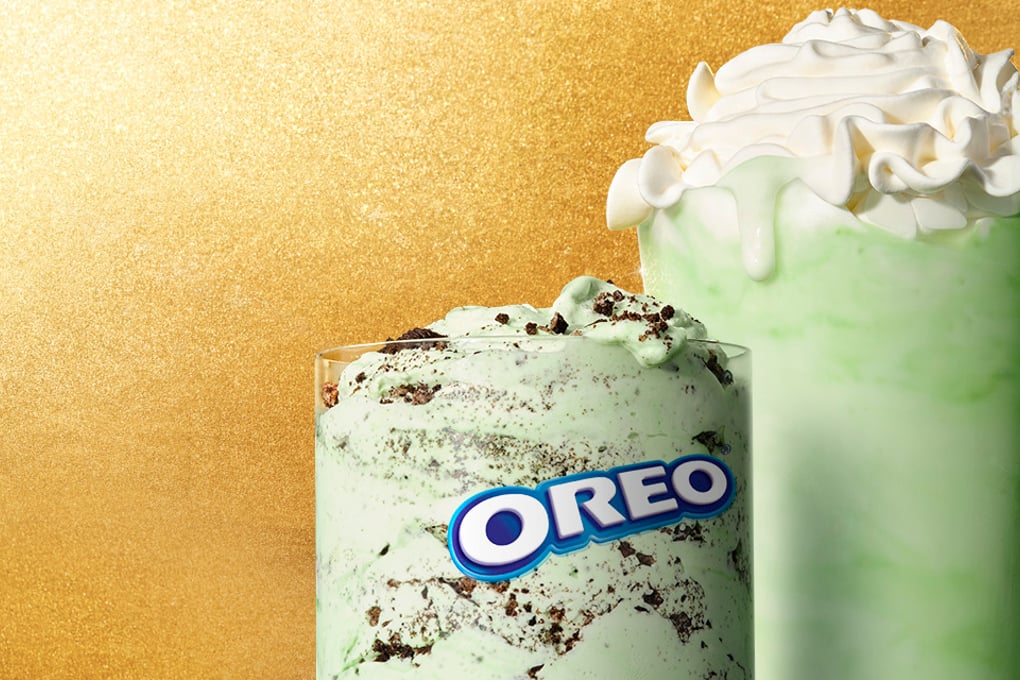 Shamrock Shake and OREO Shamrock McFlurry