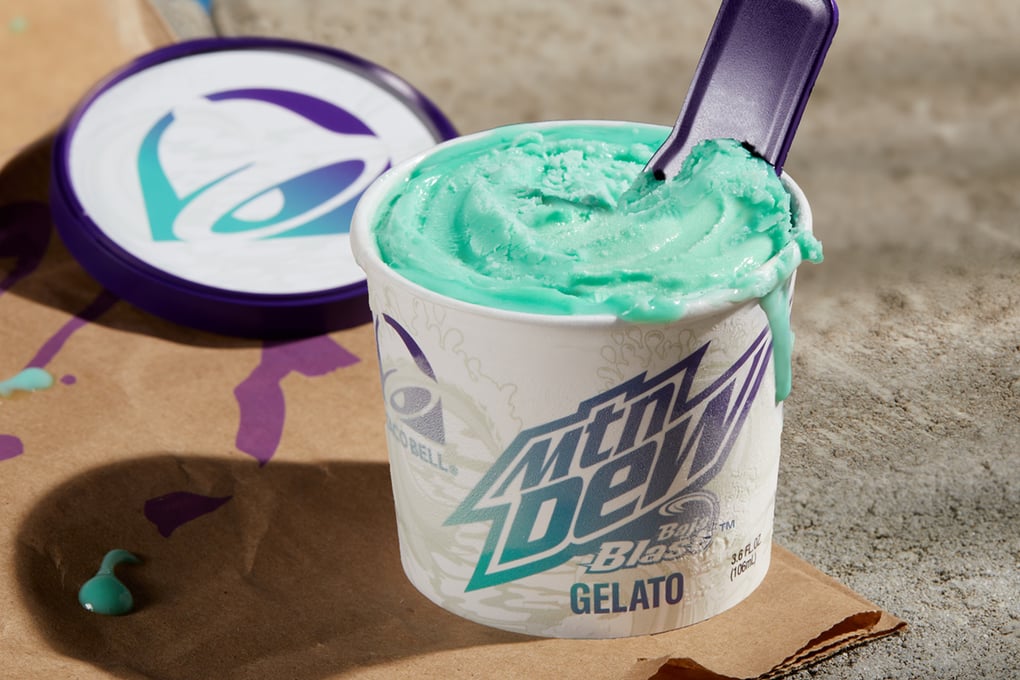 Taco Bell MTN DEW BAJA BLAST Gelato 9
