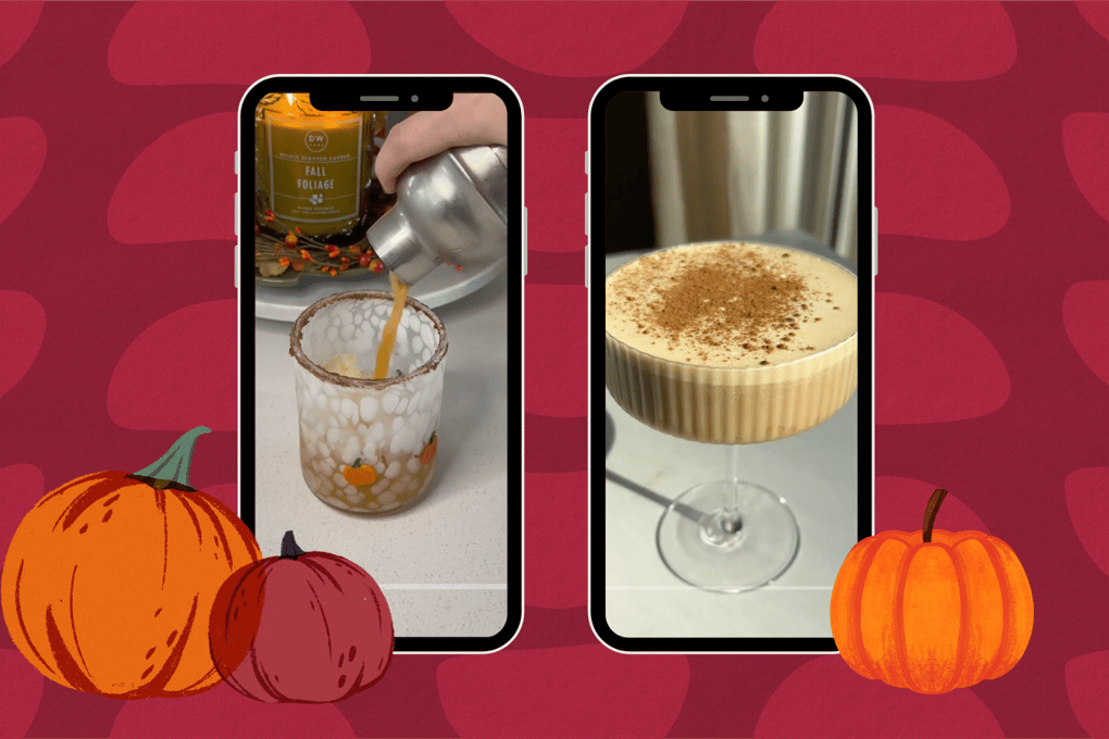 pumpkin spice cocktails