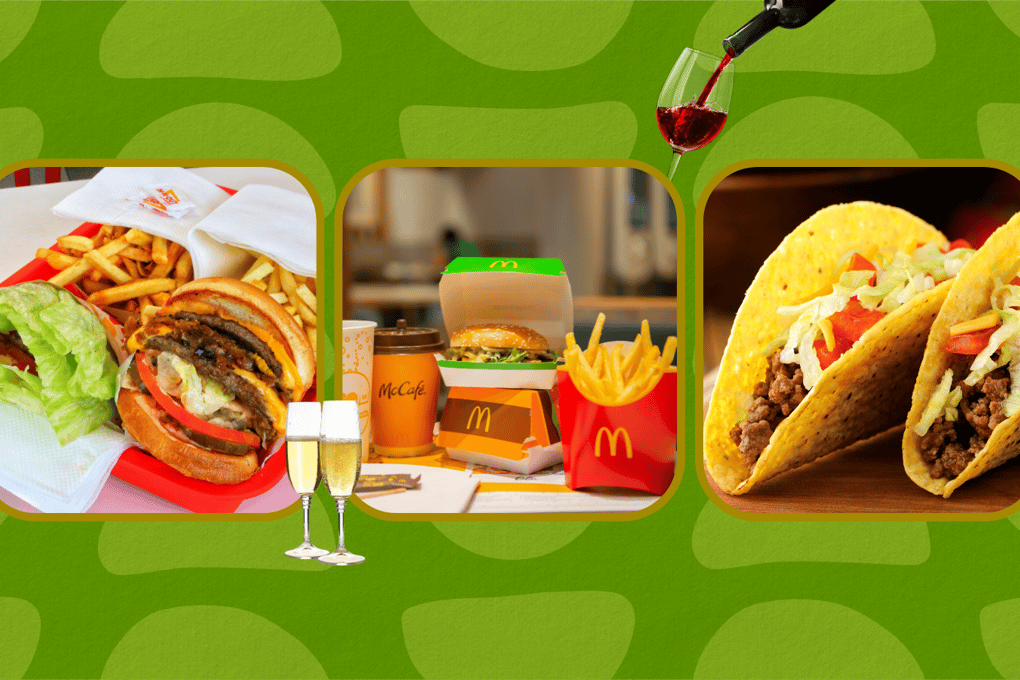 fast food and wine pairings