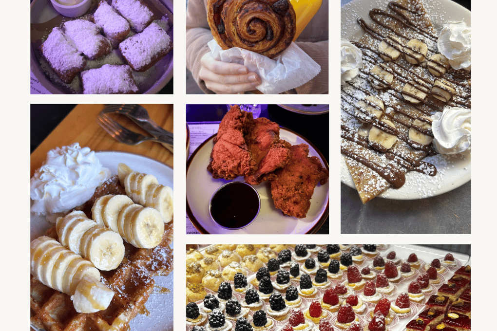 Beige Minimalist Rectangular Menu Collage Cafe Instagram Post