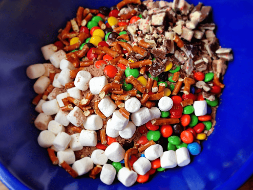 Gourmet M&M Chocolate Bark