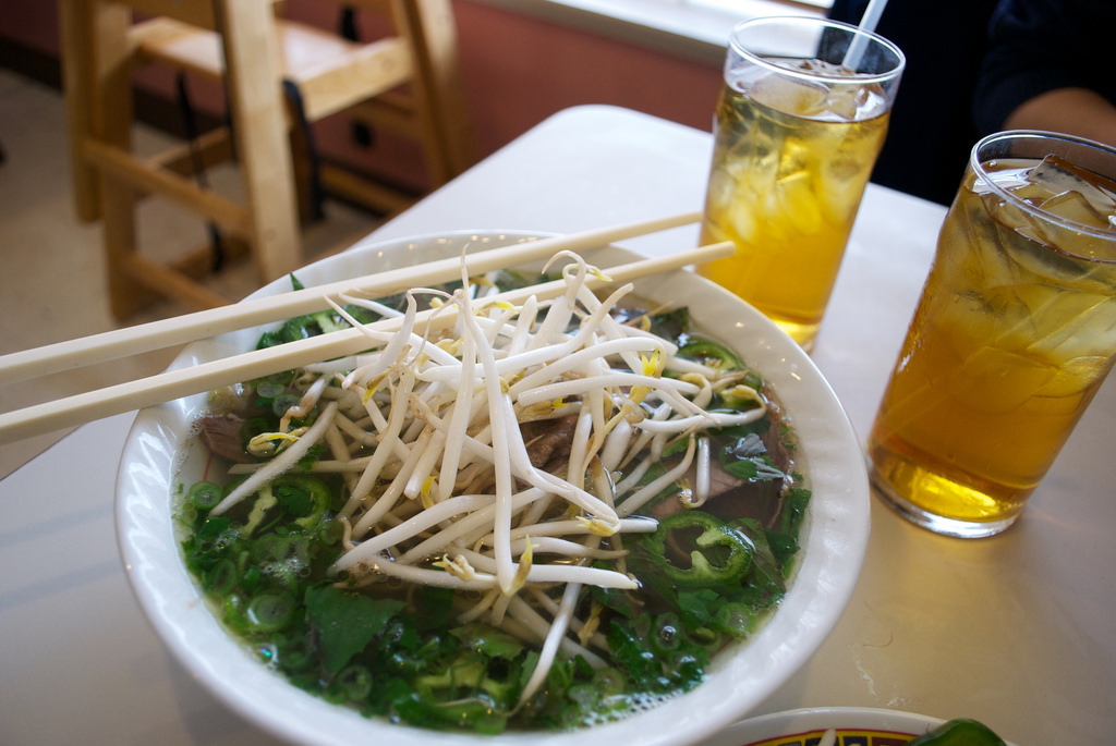 vegetable, soup, pho