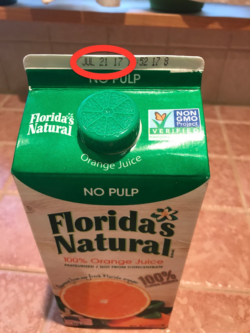 Orange juice 2025 expiration date