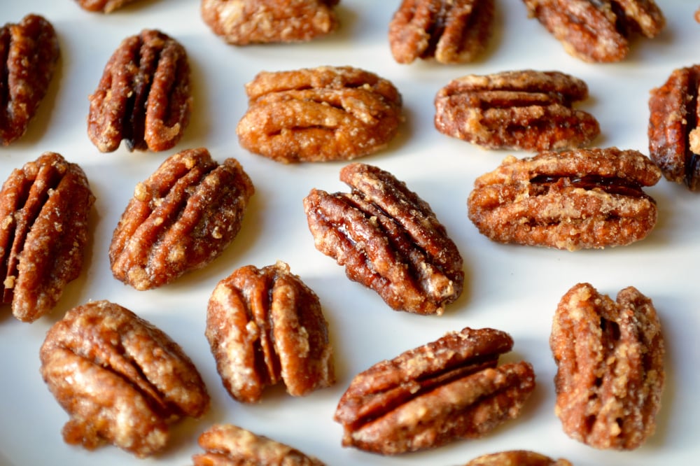 3Ingredient Roasted Maple Pecans Recipe