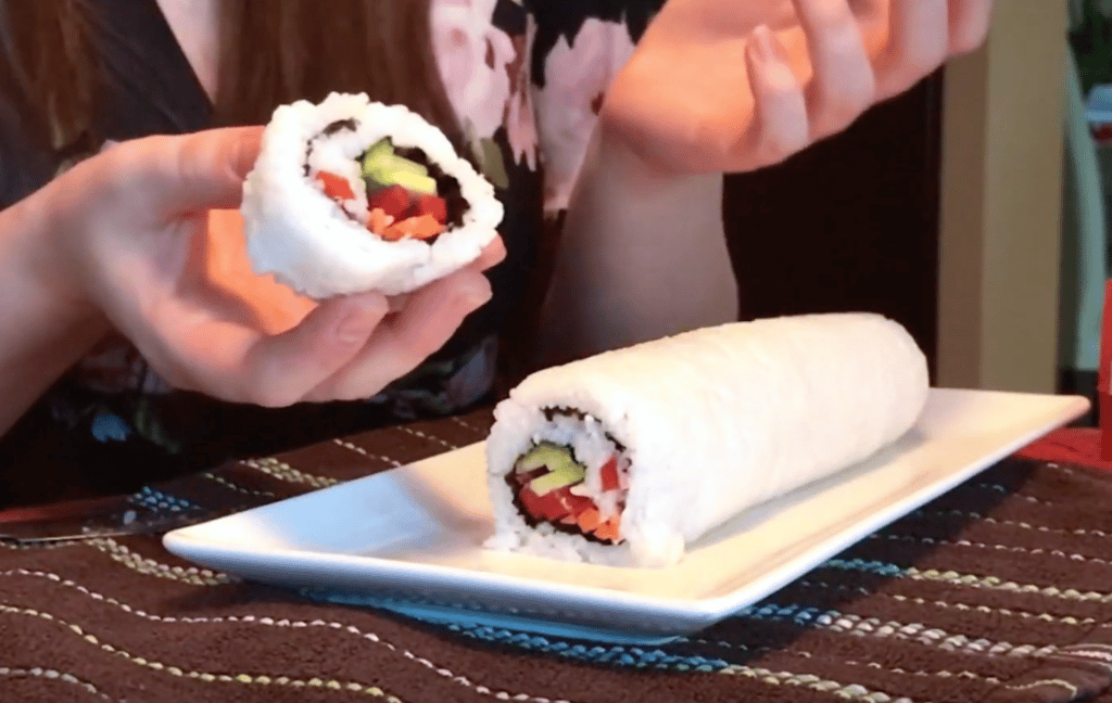 The Secret to Making Homemade Sushi Without A Bamboo Mat