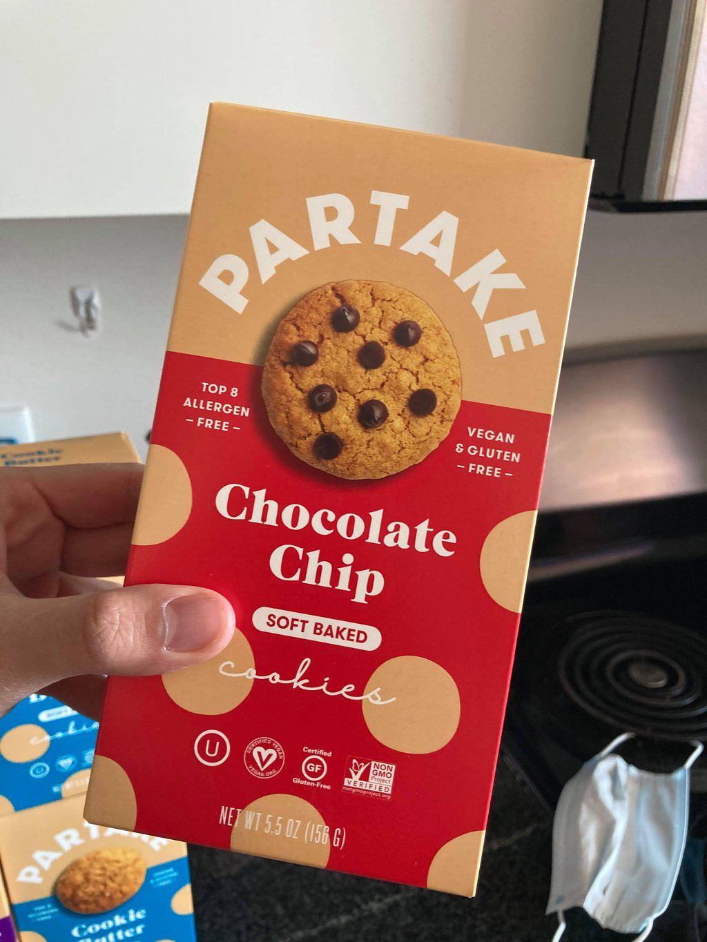 Partake Foods Gluten Free Crunchy Chocolate Chip Cookies, 5.5 OZ