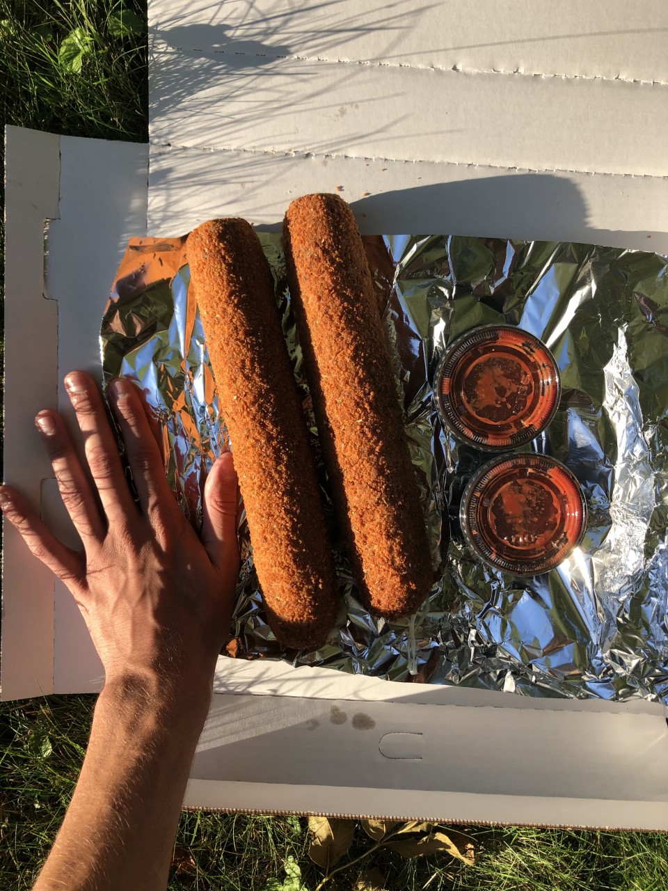 Giant outlet mozzarella sticks