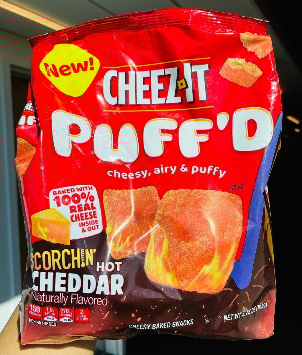 CheezIt Puff’d A Twist on Your Favorite Cheesy Snack