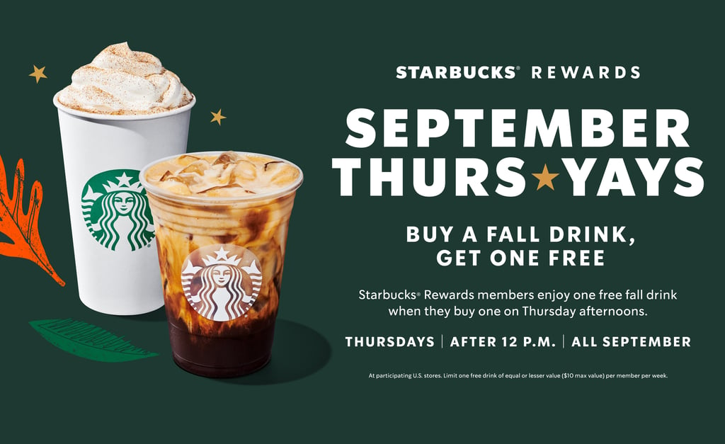 How To Get Starbucks BOGO Fall Drinks Every Thursday This Month