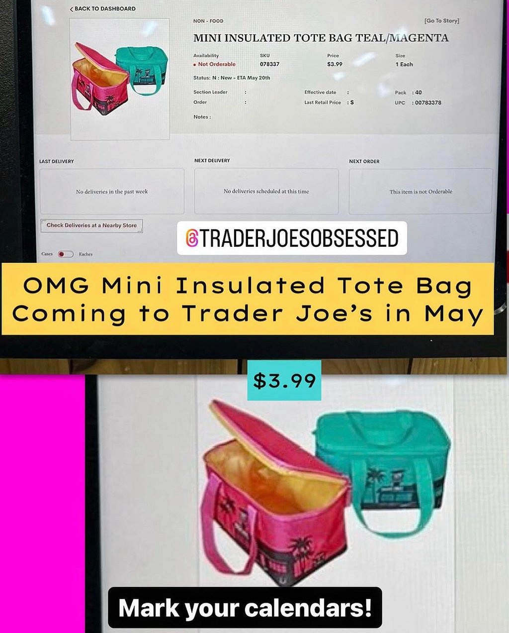 A Trader Joe's Mini Insulated Bag Is Allegedly Coming Soon