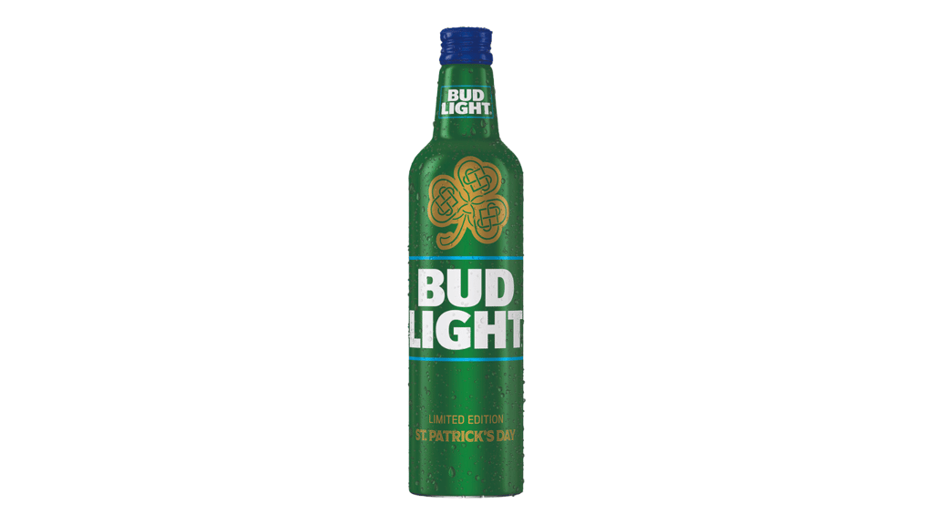 st patricks day bud light aluminum