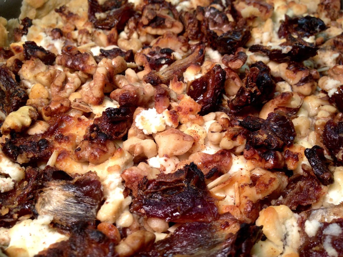 Date and Goat Cheese Pie