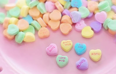 Food Inspired Valentine's Day Gifts (that you can't actually eat) 2 valentine candy hearts conversation sweet 37532