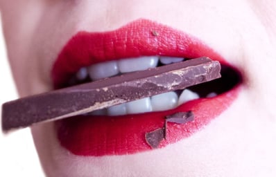 This Australian Photographer Is Fascinated By Cooking With Your Mouth 2 woman mouth teeth sweets 37831