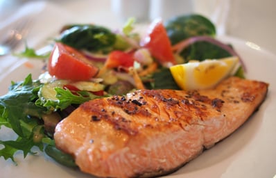 salmon dish food meal 46239