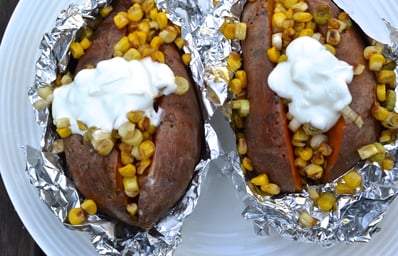 corn baked potatoes