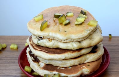 peanut butter pickle pancakes Featured