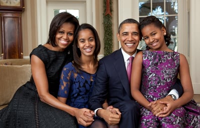 Barack Obama family portrait 2011