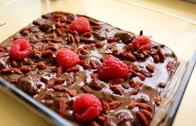 healthy choco pb fudge