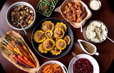 a vegetarian thanksgiving menu