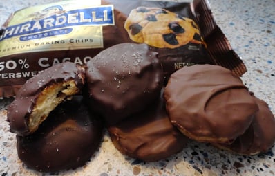 tagalongs with chocolate