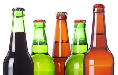 color beer bottles