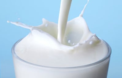pouring milk
