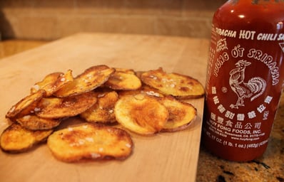 7 Baked Sriracha Potato Chips 1