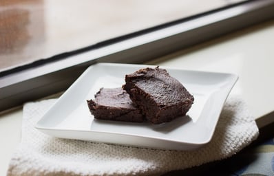 brownies on a plate