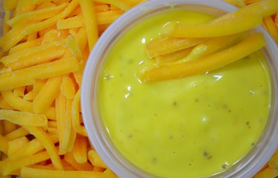 honey mustard and cheddar