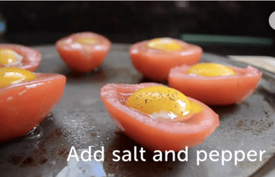 Baked Eggs in a Tomato