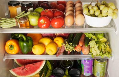healthy food refrigerator