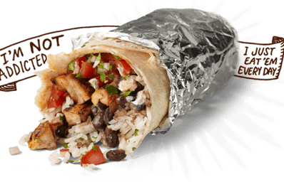 chipotle menu burrito