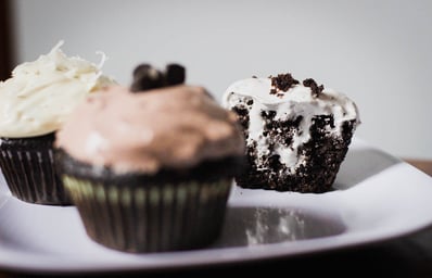 Half cupcake
