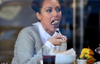 kim kardashian eating 2
