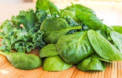 80255342dark leafy greens kale and spinach1