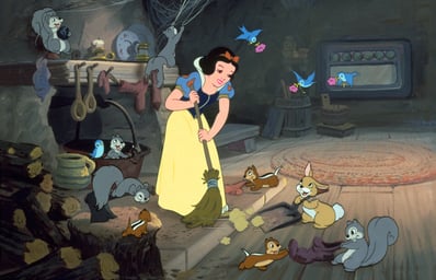 snow white cleaning
