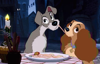 Lady and Tramp spaghetti