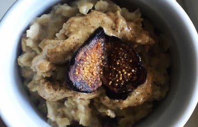 Fig infused overnight oats