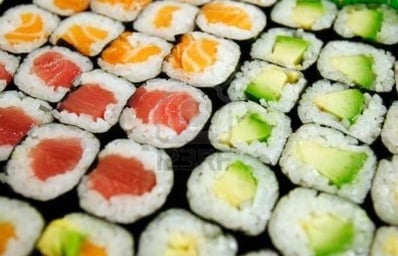 477356 assortment of maki sushi selective focus