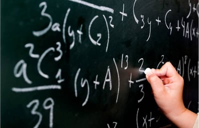 math equation chalkboard