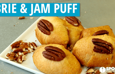 brie and jam puff