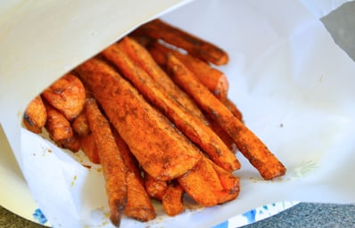 carrot fries spoon