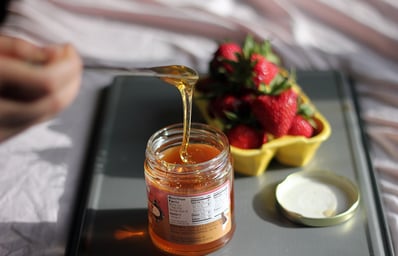 honey strawberries