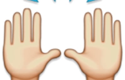 praise hand emoji