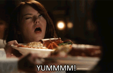 emma stone loves food