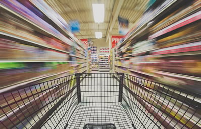 grocery cart art large