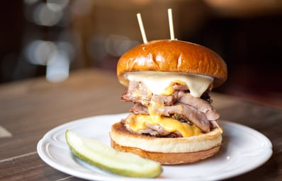 Breakfast burger
